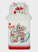Juego de cama de color crudo con estampado de coche TIPARURVOI / 20EZEN73PLC000