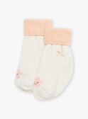 Pelele con estampado floral y calcetines para bebé niña CEGENNY / 22E5BF51GRE001