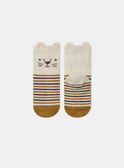 Calcetines de rayas con cara de león MAARNO / 25E4BG72SOQ114