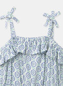 Mono Corto Floral con Volantes Marfil KLIKETTE / 24E2PFR1CBC005