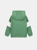 Sudadera verde con capucha  KRICHAMAGE / 24E3PGB2JGHG602