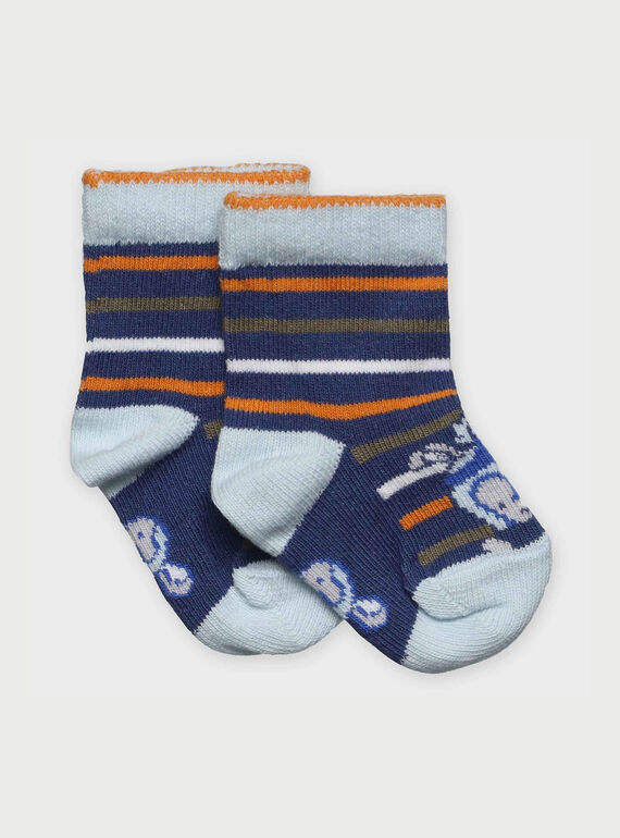 Calcetines de color azul RAALFONSE / 19E4BG22SOQ221