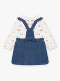 Conjunto de body y pichi vaquero para bebé niña CABRIGITTE / 22E1BF71ENSP274
