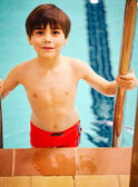 Bañador rojo con estampado de tiburón para niño CYBOXAGE / 22E4PGO1MAIF509