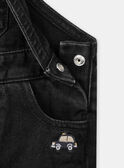 Pantalón con peto vaquero negro LAFLAVIEN / 24H1BGK1SALK003