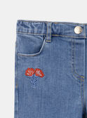 Jeans con flores bordadas KEJINETTE / 24E2PF41JEAP269