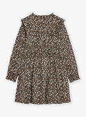 Vestido negro con estampado de flores GLIROBETTE / 23H2PFR1ROB090