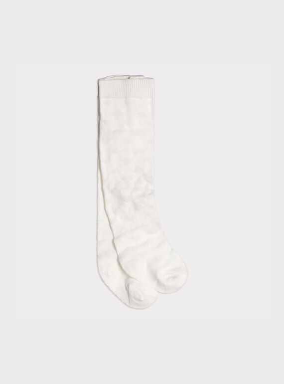 Leotardos de color blanco RAFARA B / 19E4BFC1COL001