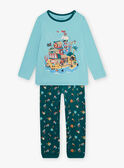 Pijama azul con estampado de pirata para niño CAPIRAGE / 22E5PG45PYJC215