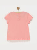 Camiseta de manga corta de color rosa ROLALETTE / 19E2PFD2TMC404