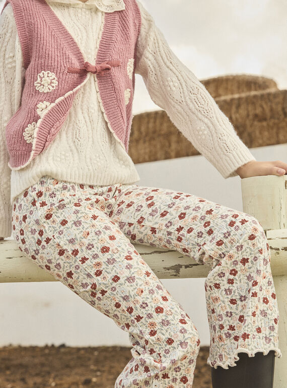 Leggings evasé de flores MALEGETTE / 25E2PF71LG001