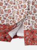 Vestido patchwork terracota KANORA / 24E1BFE1ROB001