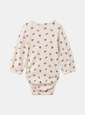 Body de canalé con estampado de flores LAPHILIPA / 24H1BFR2BOD001