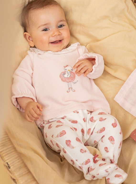 Pijama de terciopelo para bebé niña