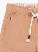 Short de twill de color marrón FATRISTAN / 23E1BGP1SHOI821
