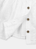 Camisa de color crudo de bordado inglés KABLANCHE / 24E1BF31CHE001
