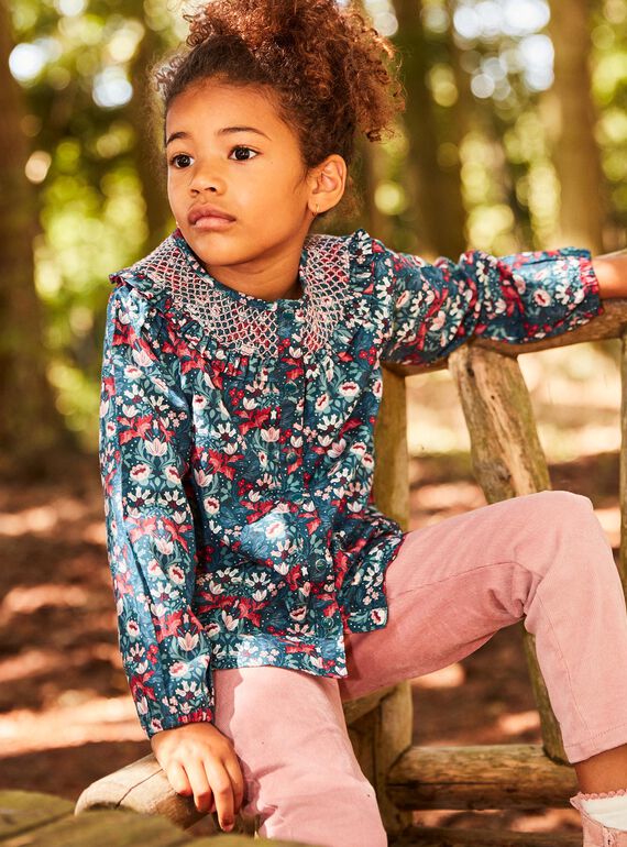Blusa verde floral DUIBLETTE / 22H2PFZ1CHEG633
