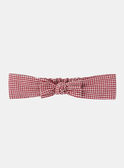 Diadema de cuadros rojos KANEMO / 24E4BFE1BAN001