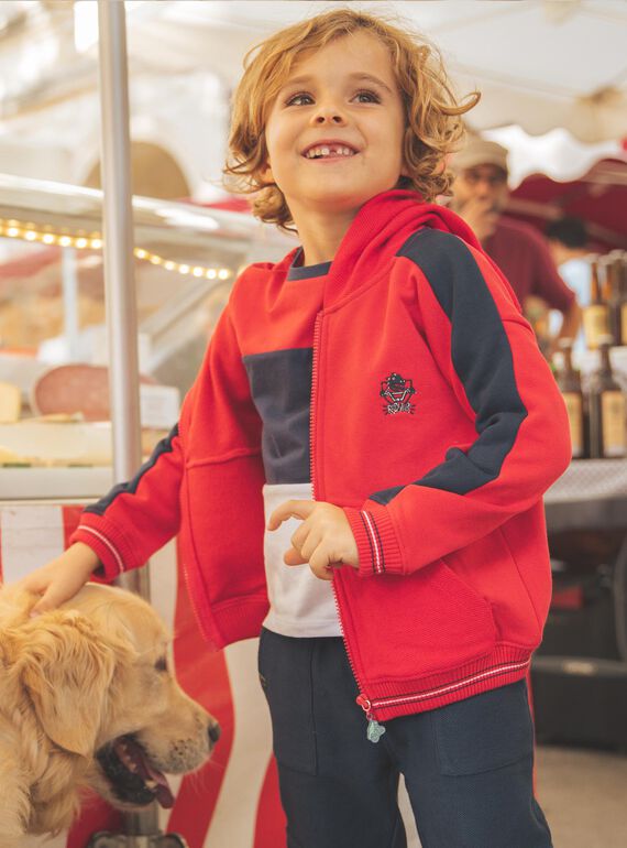Sudadera bicolor con capucha FEGILAGE / 23E3PGB1GIL506