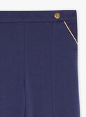 Pantalón azul marino de punto milano GIMILETTE / 23H2PF91PAN070