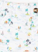 Short blanco y azul con estampado de fantasía ZATOM / 21E1BGU1SHO001