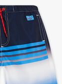 Bañador azul degradado de rayas rojas para niño CYMAILLAGE / 22E4PGO3MAI622
