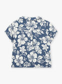 Camisa de color azul con estampado de flores KROCHEBEBE / 24E1BGT1CHM070