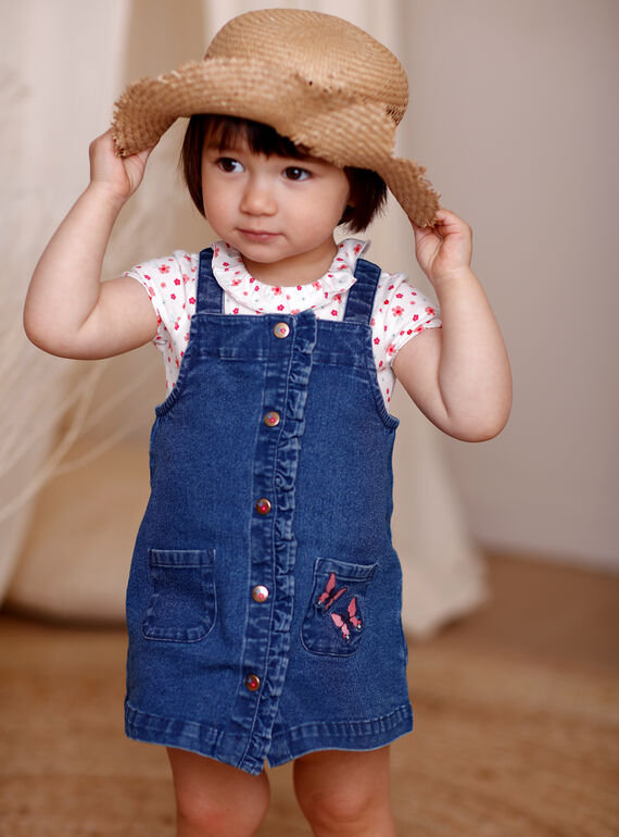 Vestido vaquero para bebé niña ZAFLORIANE / 21E1BFB1CHSP269