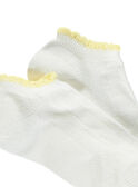 Calcetines cortos de color blanco RYEMIETTE / 19E4PFS1SOB001