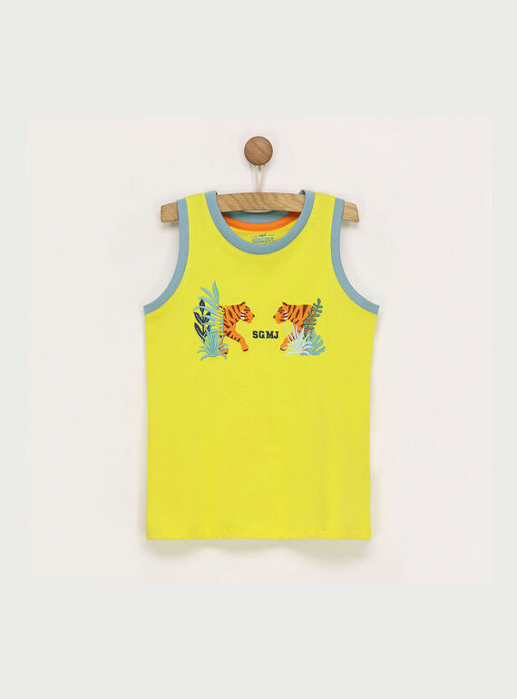Camiseta de tirantes de color amarillo RADEBAGE2 / 19E3PGL2DEB116