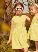 Vestido amarillo reversible de raso de algodón LAPAKRETTE / 24H2PFI1ROBH705
