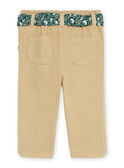 Pantalón beige de twill GACERISE / 23H1BF81PAN626