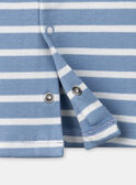 Camiseta marinera de color azul pastel y crudo LADREDO / 24H1BGJ1TMLC236