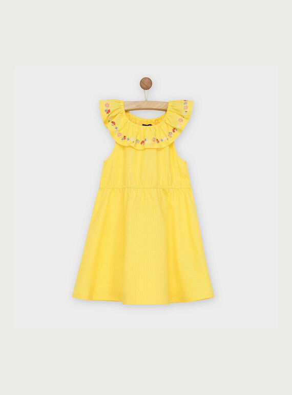 Vestido de color amarillo RYPAPETTE / 19E2PFH2ROB010