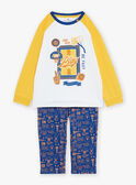 Pijama azul rey amarillo de punto fino GRUAGE / 23H5PG12PYJ001