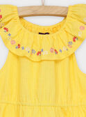 Vestido de color amarillo RYPAPETTE / 19E2PFH2ROB010