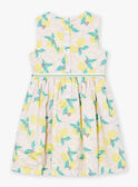 Vestido amarillo reversible de raso de algodón LAPAKRETTE / 24H2PFI1ROBH705