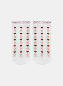 Calcetines jacquard de flores y corazones KLASOZETTE / 24E4PFN1SOB001