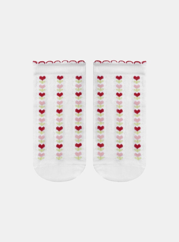 Calcetines jacquard de flores y corazones KLASOZETTE / 24E4PFN1SOB001