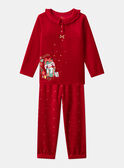 Red PYJAMA LECROPETTE / 24H5PFF1PYJ050
