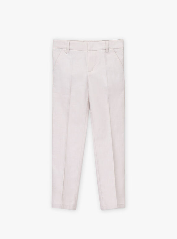 Pantalón de traje de color beige para niño TICOAGE / 20E3PGJ1PAN808