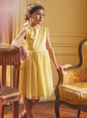 Vestido amarillo bordado KRETULETTE / 24E2PFL6ROBB103