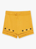 Short amarillo mostaza de punto FLISHETTE / 23E2PFP1SHOB106