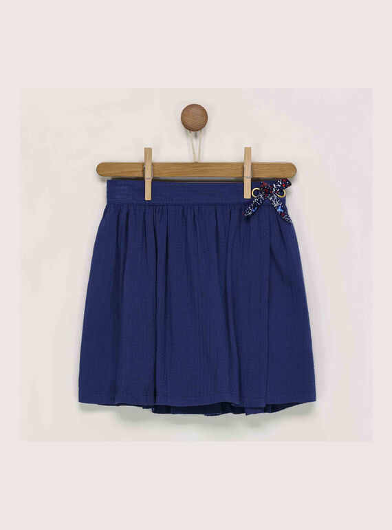 Falda de color azul marino RECOCETTE / 19E2PFE1JUP070