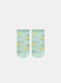 Calcetines Jacquard Flor Colorida Azul celadón KLISOZETTE / 24E4PFR1SOB204