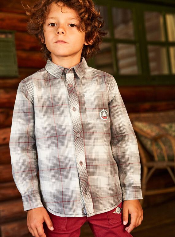 Camisa de cuadros con estampado de cohete DUCHEMAGE / 22H3PGZ1CHMJ908