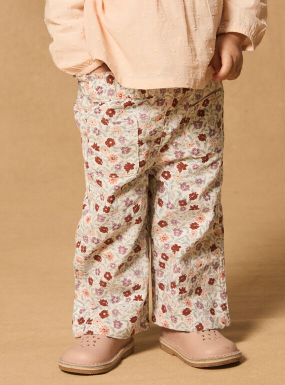 Pantalones acampanados con estampado floral MABILLIE / 25E1BF71PAN001