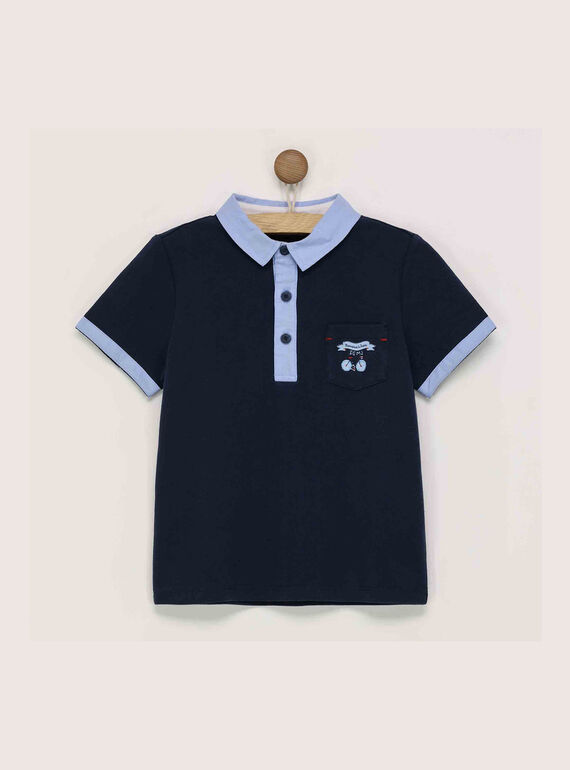 Polo de color azul marino RYZPAGE / 19E3PGT1POL070