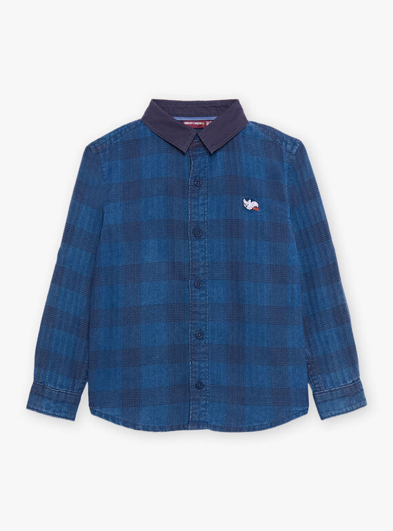 Camisa azul de cuadros DACHEMAGE / 22H3PG51CHMC207