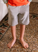 Bermudas gris jaspeado para niño CODAGE / 22E3PGM3BERJ922